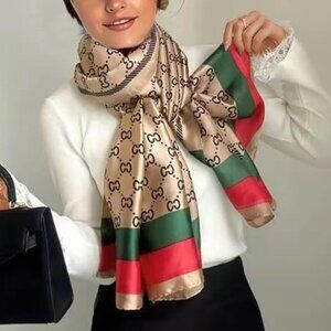 Luxury Silk Scarf Satin 70 IN*33 IN